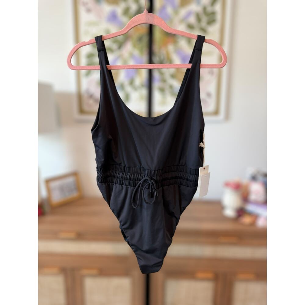 New Good American Waist Framer One Piece Swimsuit in Black Size 2XL - Picture 8 of 8